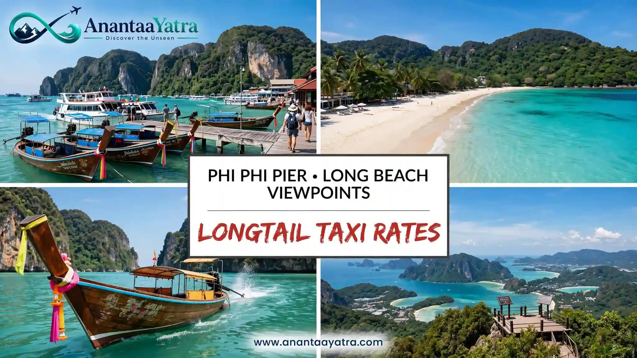 Phi Phi Pier to Long Beach & Viewpoints: Boat Fares & Tips